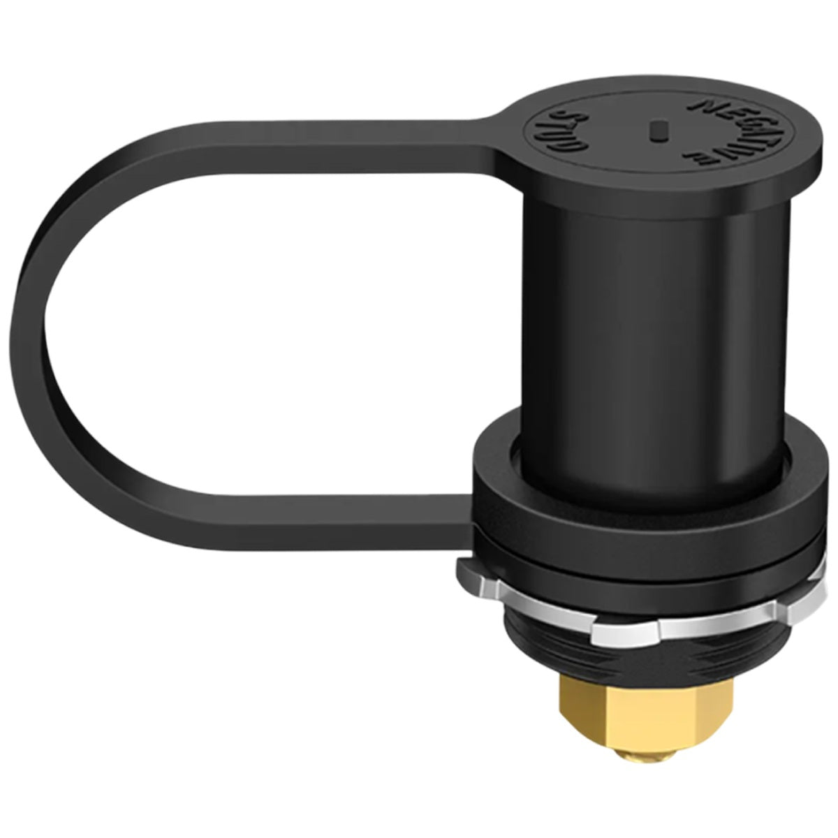 Exotronic - 250A - Bulkhead M10 Black Battery Post with Boot