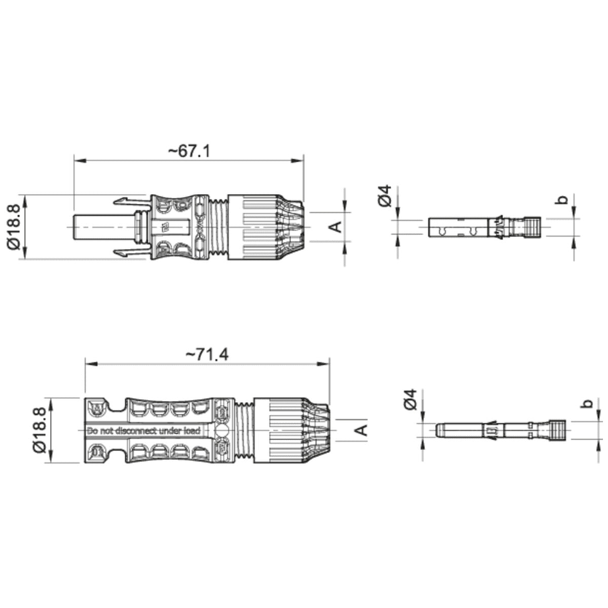 Multi-Contact Stäubli - Stäubli MC4 Evo 2 Solar Connector Pair