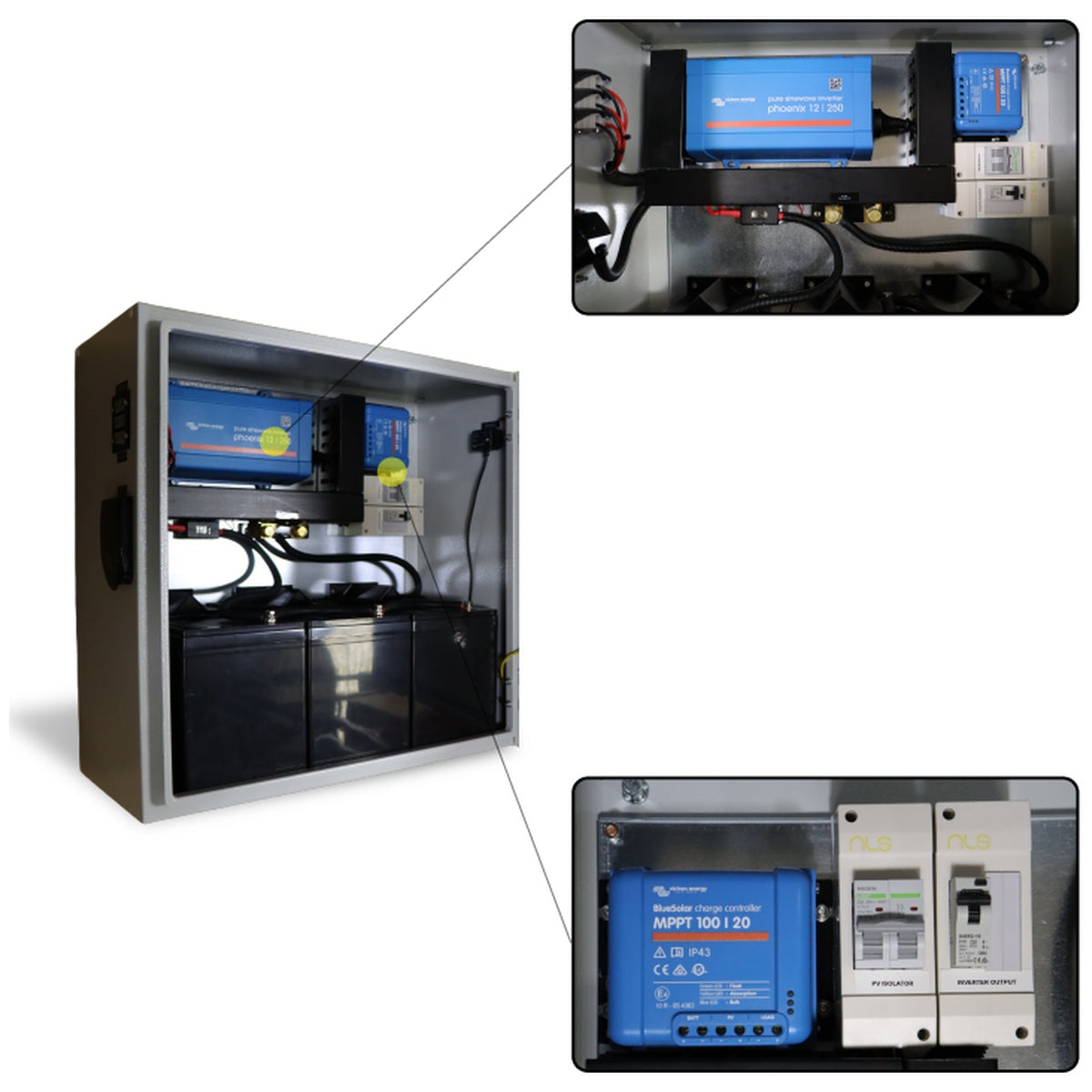 Exotronic - Custom Off-Grid Power System Electrical Cabinet