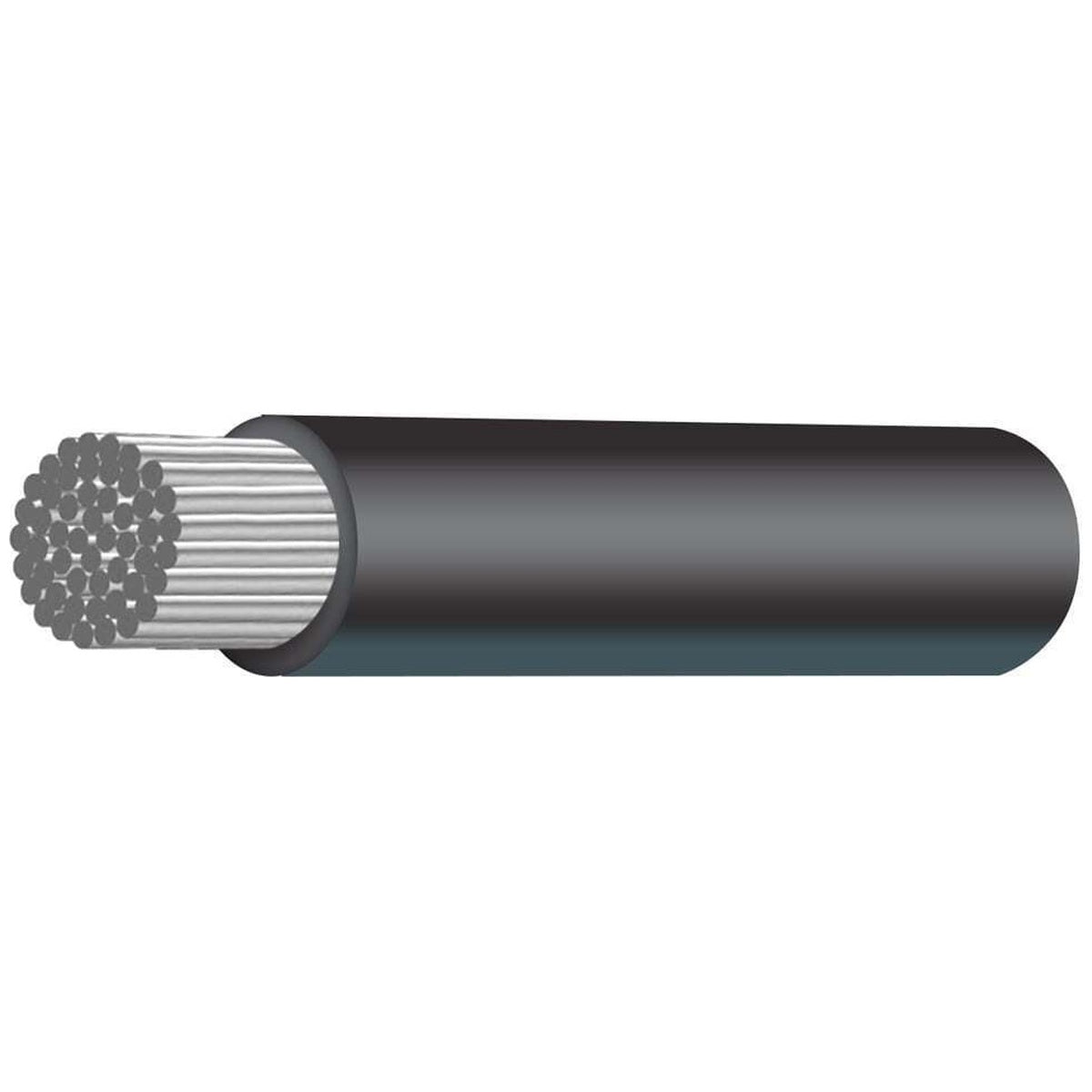 Austech - 2B&S (32mm²) Black Single Core Marine (Tinned) Cable - Australian Made - 30m Roll