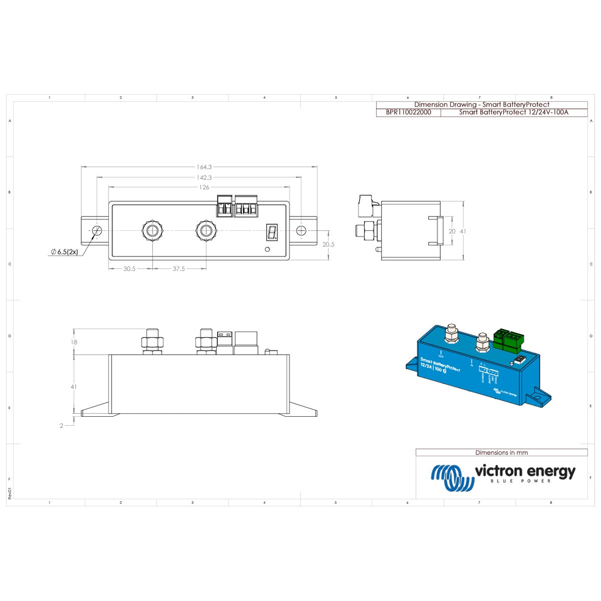 Victron Energy - 12/24V - 100A - Smart Bluetooth - BatteryProtect Low Voltage Disconnect