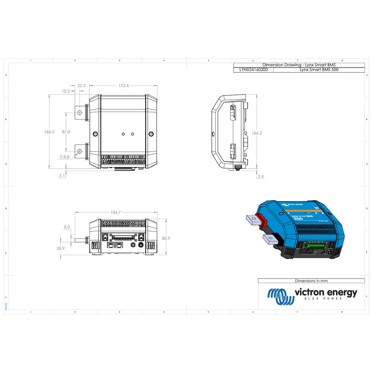 Victron Energy - Lynx Smart BMS 500 M8