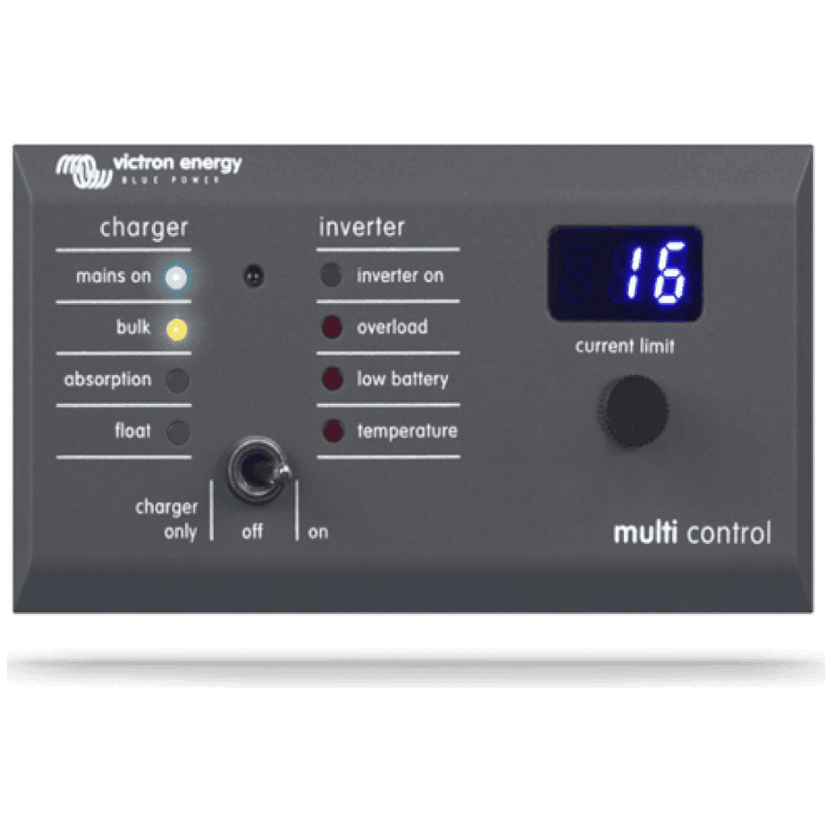 Victron Energy - Digital Multi Control 200/200A (Right Angle RJ45) GX / MultiPlus Remote Panel