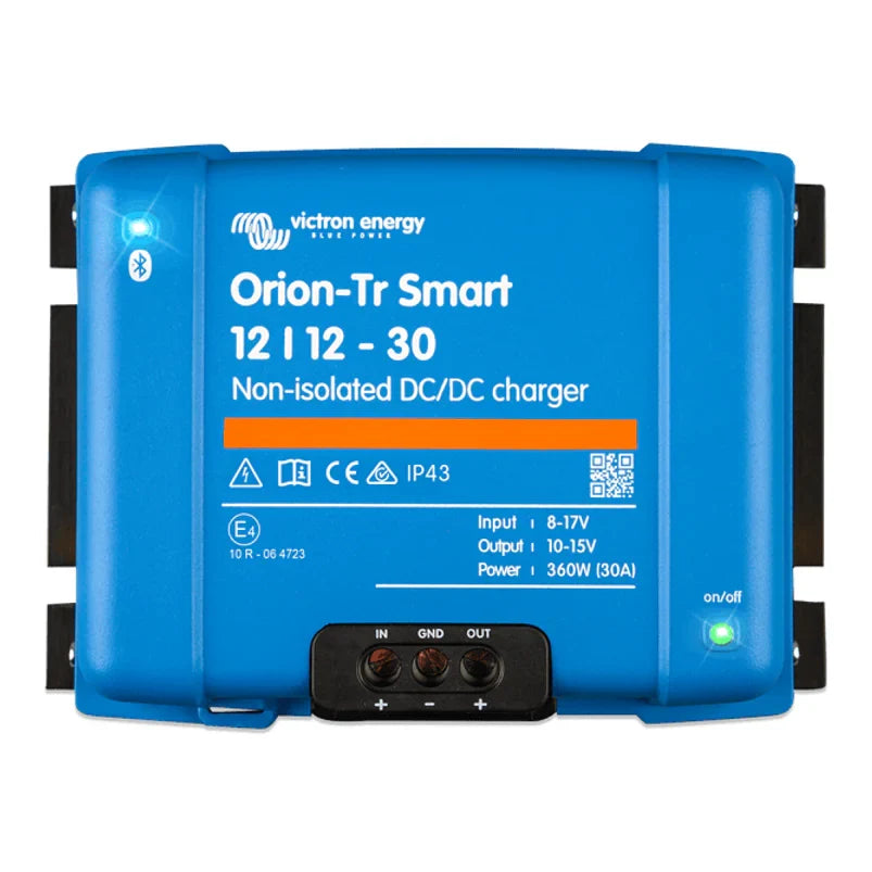 Victron Energy - 12V - 30A Charging Bundle - SmartSolar MPPT 100/30 + Orion-Tr Smart 12/12-30A