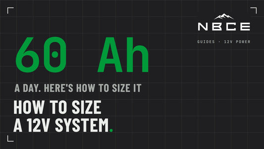 How to size a 12V system: a worked example from what you run to the battery and charging it needs
