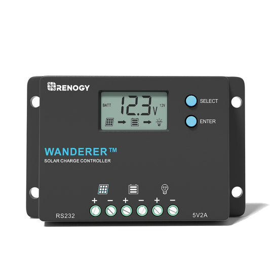 Renogy - 12/24V - 10A - Wanderer PWM Charge Controller