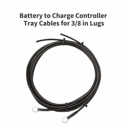 Renogy - 4AWG - 8ft - Battery to Charge Controller Tray Cable Pair for 3/8 in Lugs