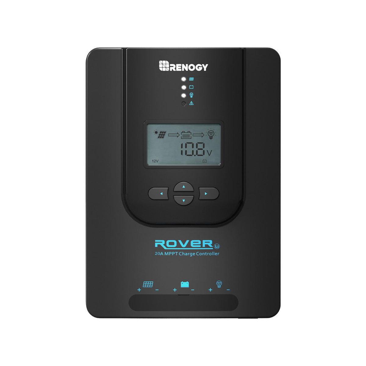 Renogy - 12/24V - 20A - Rover Li MPPT Solar Charge Controller with Bluetooth Module