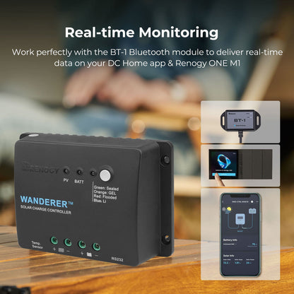 Renogy - 12V - 30A - Wanderer Li PWM Solar Charge Controller