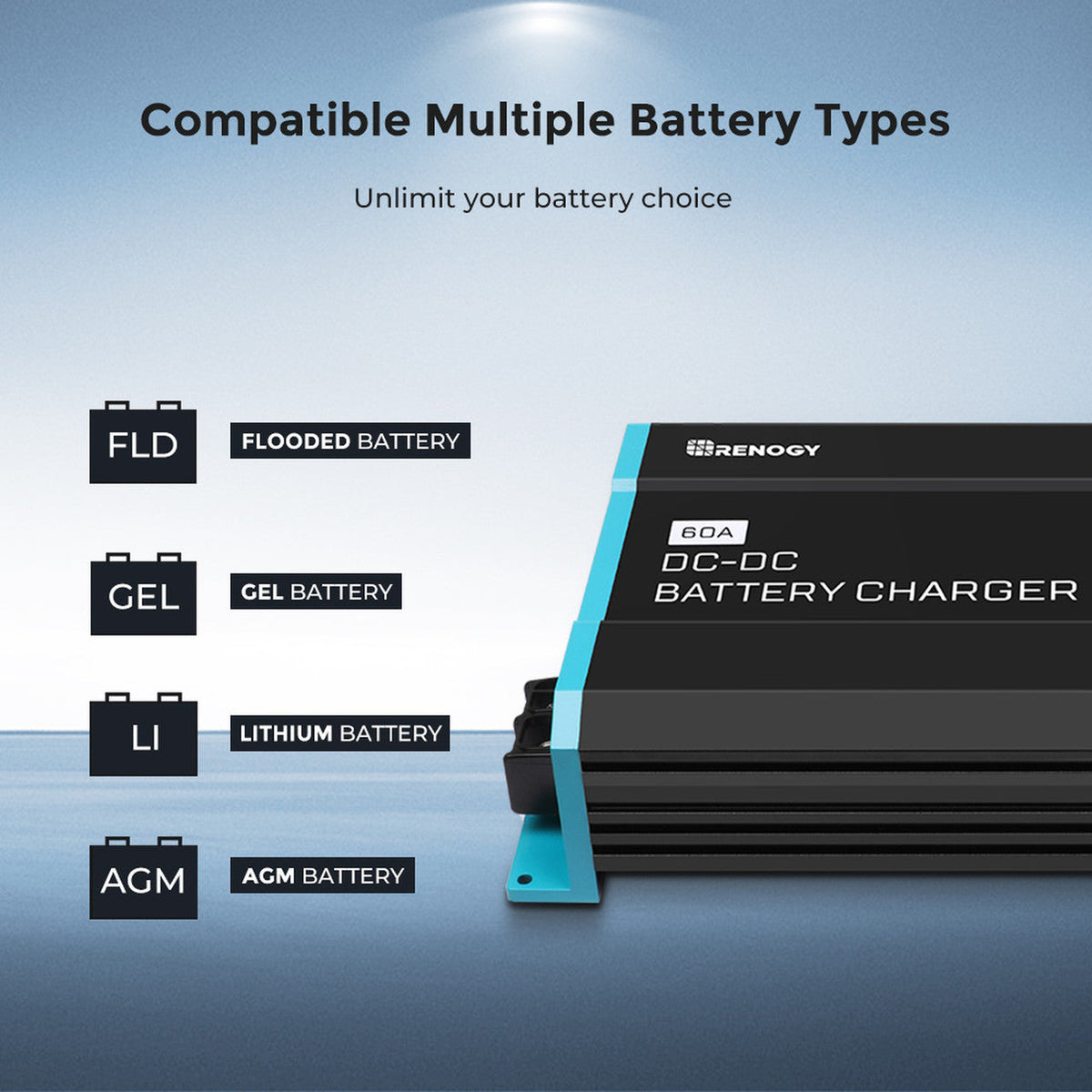 Renogy - 12V - 60A - DC to DC Battery Charger