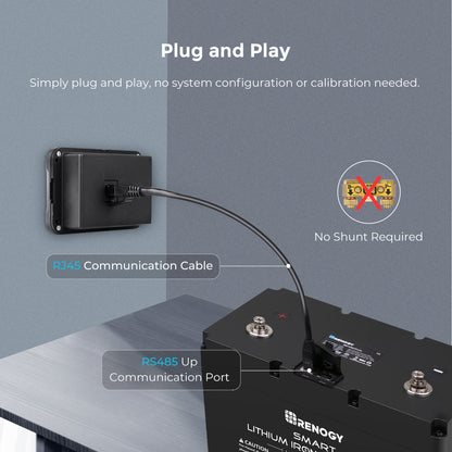 Renogy - Monitoring Screen for Smart Lithium Battery Series