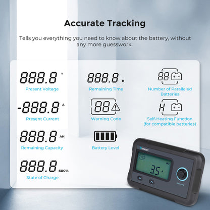 Renogy - Monitoring Screen for Smart Lithium Battery Series