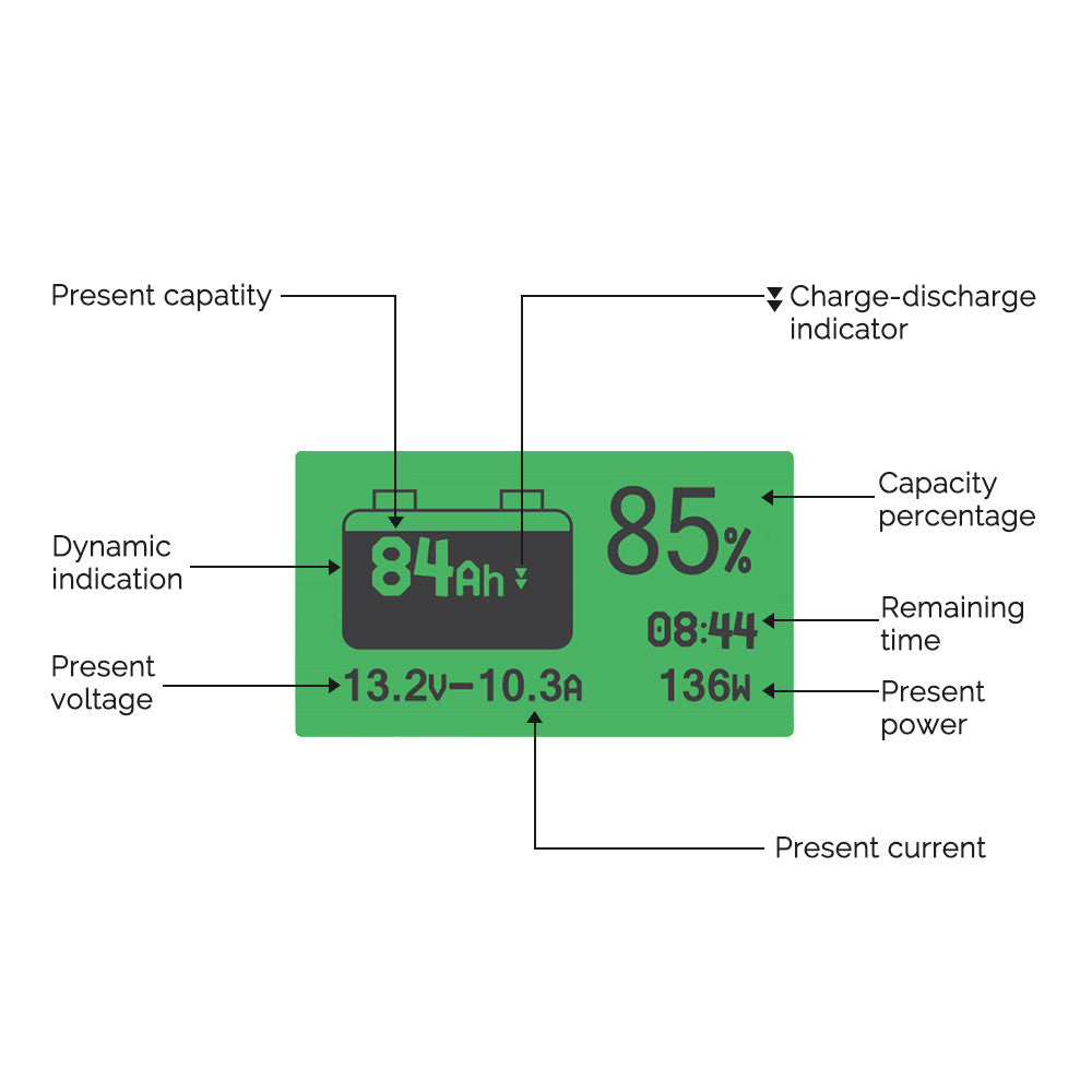 Renogy - 500A - Battery Monitor with Shunt