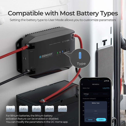 Renogy - 12V - 40A - DC to DC Battery Charger