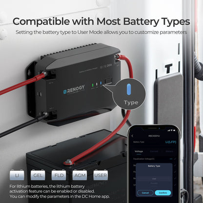 Renogy - 12V - 20A - DC-DC Battery Charger