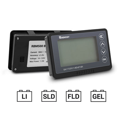Renogy - 500A - Battery Monitor with Shunt
