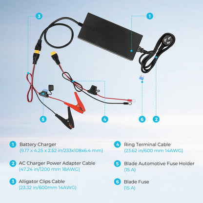 Renogy - 24V - 10A - Lithium Battery Charger