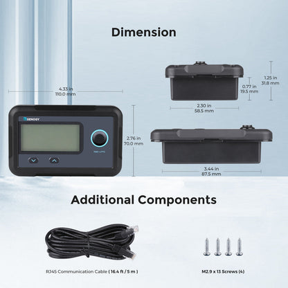 Renogy - Monitoring Screen for Smart Lithium Battery Series