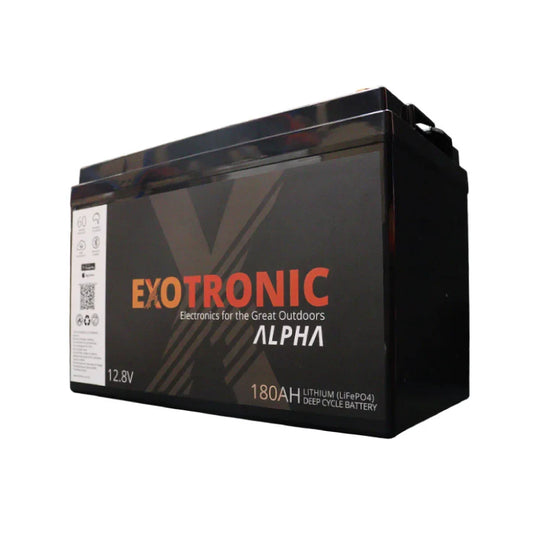 Exotronic - 12V - 180AH - Alpha IP67 Smart Bluetooth Lithium Battery