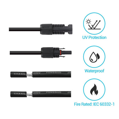 Renogy - 10AWG - 12m (40ft) - MC4 Solar Adaptor Cable Kit