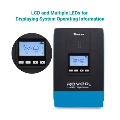 Renogy - 12/24/36/48V - 100A - Rover Li MPPT Solar Charge Controller