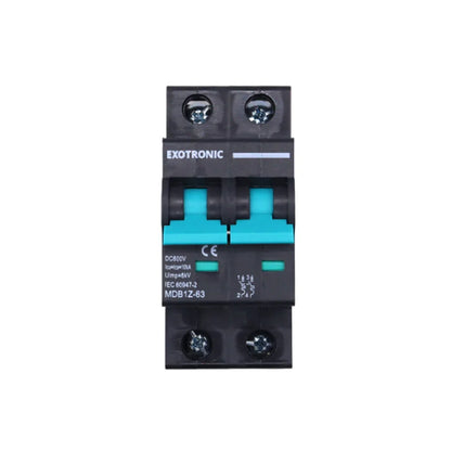 Exotronic - 10A - 2-Pole DC Circuit Breaker (MCB) (Pack of 6)