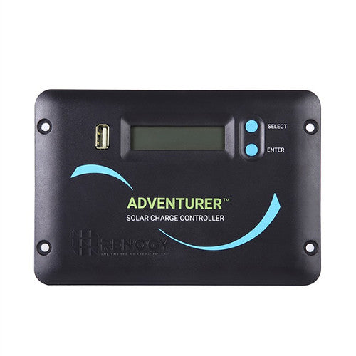 Renogy - 12/24V - 30A - Adventurer Li PWM Flush Mount Charge Controller with LCD