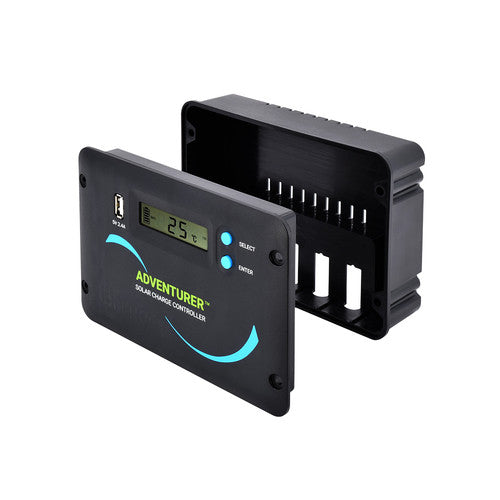 Renogy - 12/24V - 30A - Adventurer Li PWM Flush Mount Charge Controller with LCD