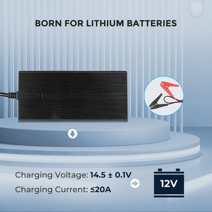 Renogy - 12V - 20A - Lithium Battery Charger
