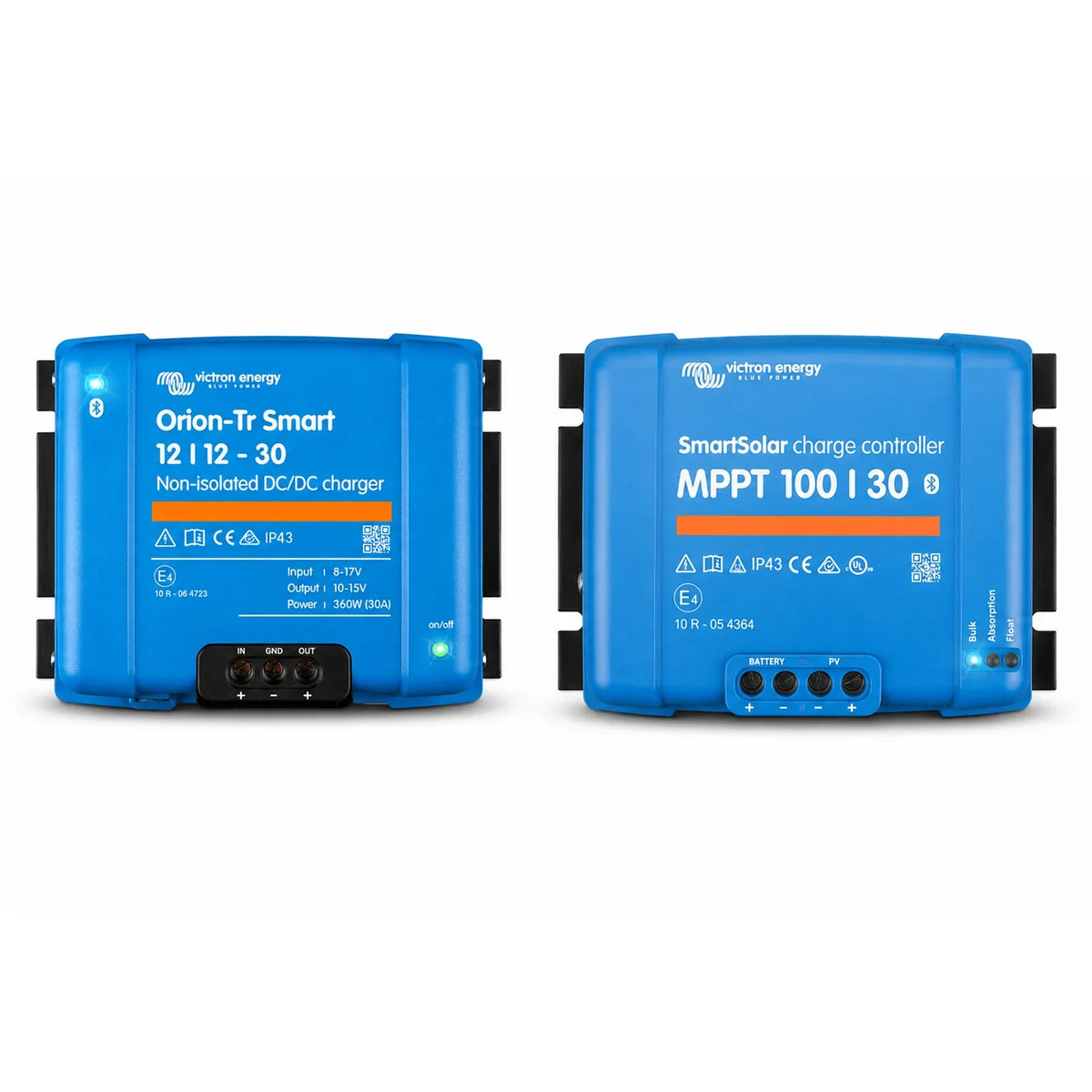 Victron Energy - 12V - 30A Charging Bundle - SmartSolar MPPT 100/30 + Orion-Tr Smart 12/12-30A