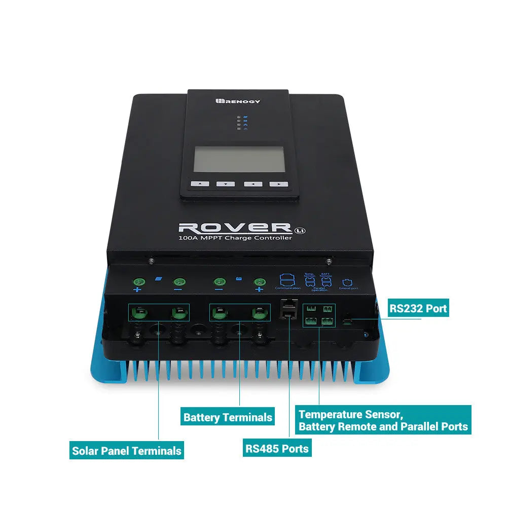 Renogy - 12/24/36/48V - 100A - Rover Li MPPT Solar Charge Controller