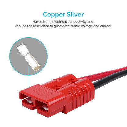 Renogy - 4AWG - 1ft - Anderson Battery Adapter Cable