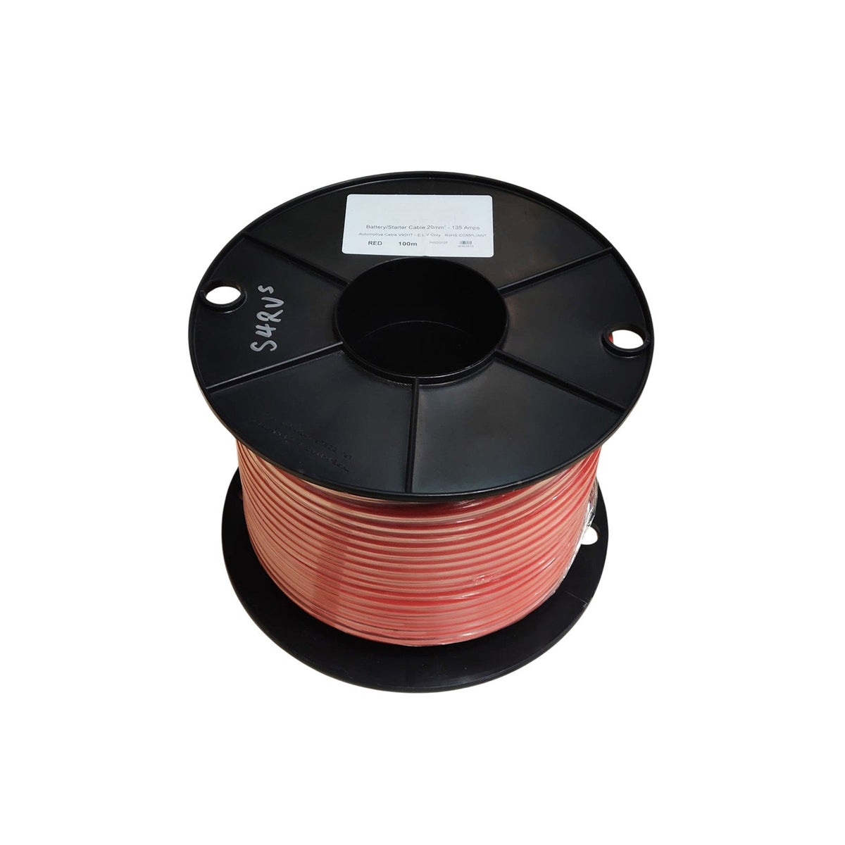 KEY - 4B&S (20.29mm²) Red Single Core Automotive Cable - Australian Made - 100m Roll
