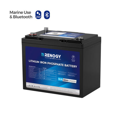 Renogy - 12V - 100AH - Core Trolling Motor Lithium Iron Phosphate Battery with Bluetooth