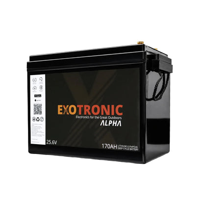 Exotronic - 24V - 170AH - Alpha IP67 Smart Bluetooth Lithium Battery