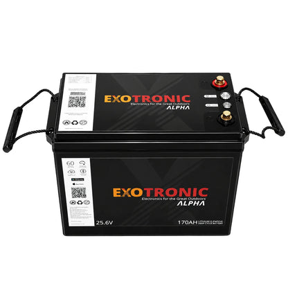 Exotronic - 24V - 170AH - Alpha IP67 Smart Bluetooth Lithium Battery