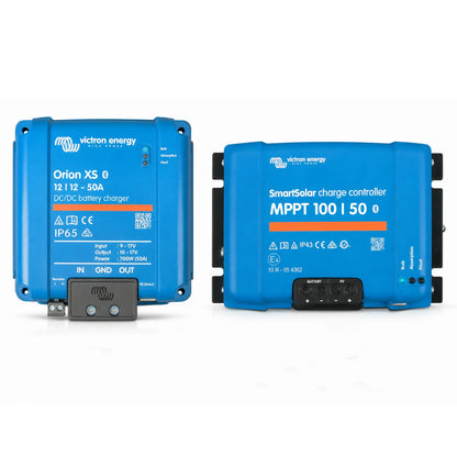 Victron Energy - 12V - 50A Charging Bundle - SmartSolar MPPT 100/50 + Orion XS 12/12-50A