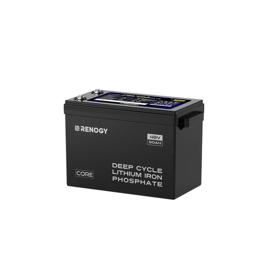 Renogy - 48V - 50AH - Core Series Smart Lithium Iron Phosphate Battery with Self-Heating