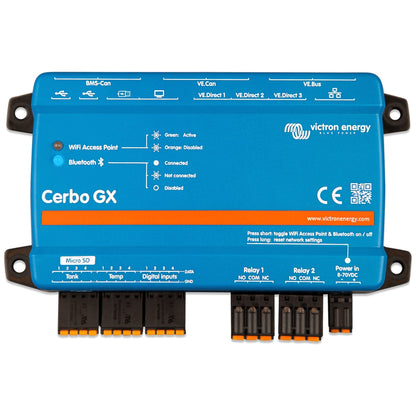 Victron Energy - Cerbo GX MK2 & GX Touch 50 System Bundle w/ 5m Extension & Temp Sensors