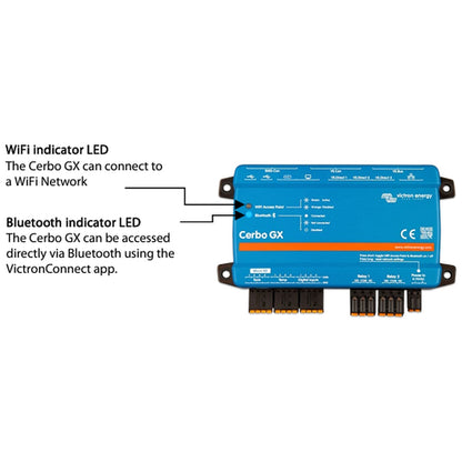 Victron Energy - Cerbo GX MK2 & GX Touch 70 System Bundle w/ 5m Extension & Temp Sensors