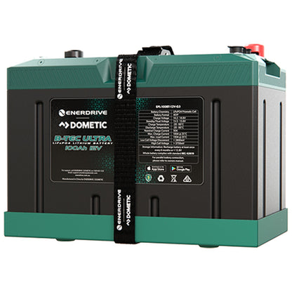 Enerdrive - 12V-100AH - Alpha IP67 Smart Bluetooth Lithium Battery