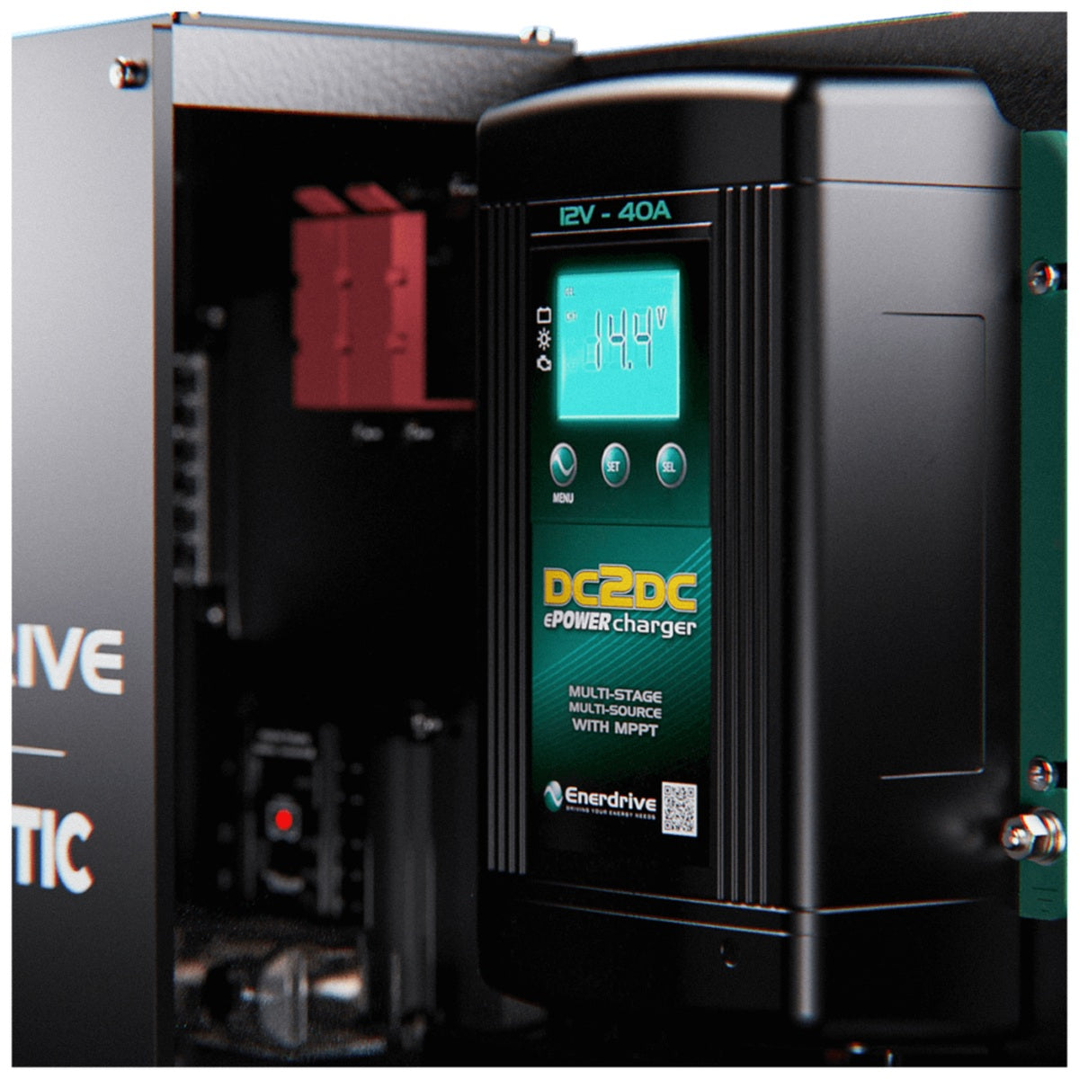 Enerdrive - Left-Hand 40DC + Simarine Battery Monitor Explorer Canopy Power System