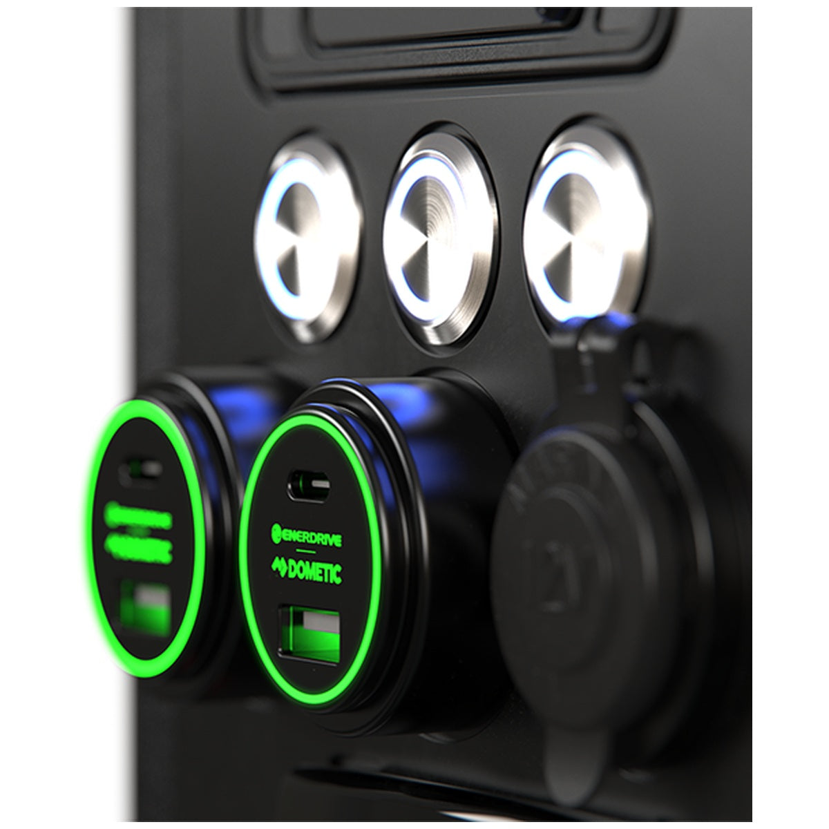 Enerdrive - Left-hand 40DC 2000X Journeyman Canopy Power System