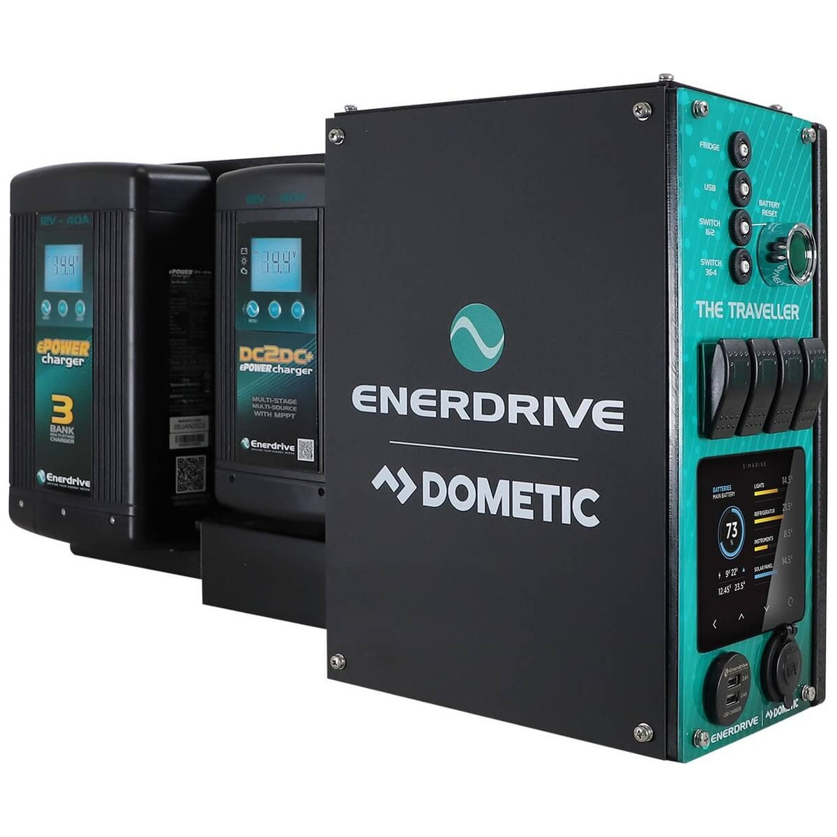 Enerdrive - Left-hand 40AC 40DC w/ EPRO+ Traveller Canopy Power System
