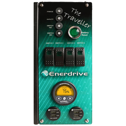 Enerdrive - Left-hand 40AC 40DC + Simarine Traveller Canopy Power System