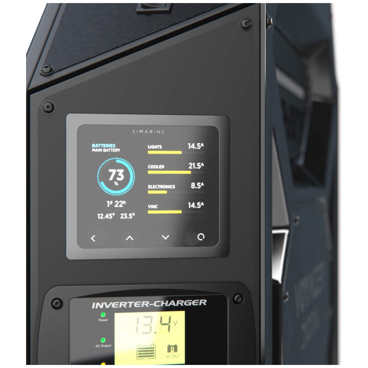 Enerdrive - 3000W - Left-hand /100A Inverter-Charger 40DC + Simarine SCQ50 Voyager Digital Canopy Power System