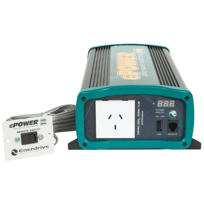Enerdrive - ePower - 12V - 1000W - Pure Sine Wave Inverter w/ Remote