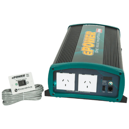 Enerdrive - ePower - 12V - 2000W - Pure Sine Wave Inverter w/ Remote