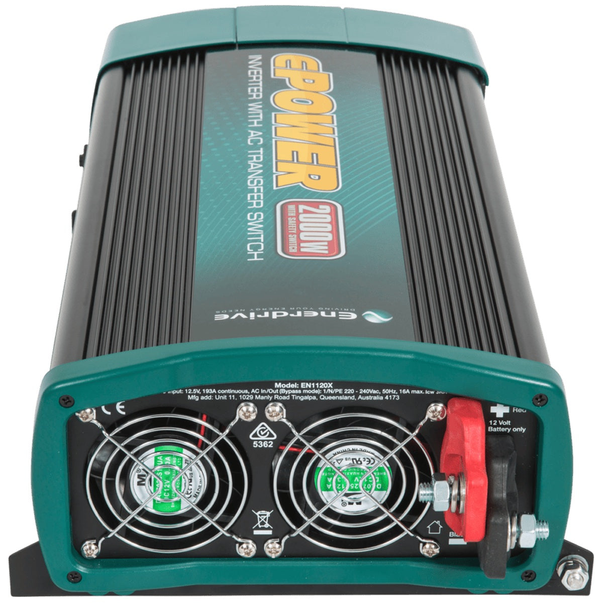 Enerdrive - ePower - 12V - 2000W - Pure Sine Wave Inverter w/ RCD & AC Transfer Switch