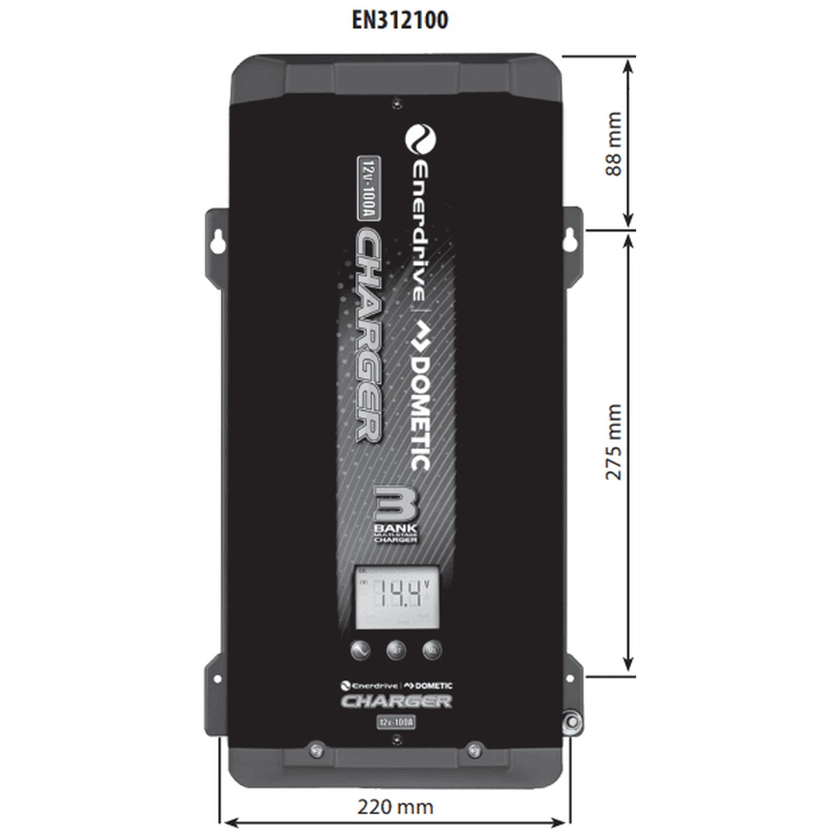 Enerdrive - ePower - 12V/100A - Multi-Bank ePower Battery Charger